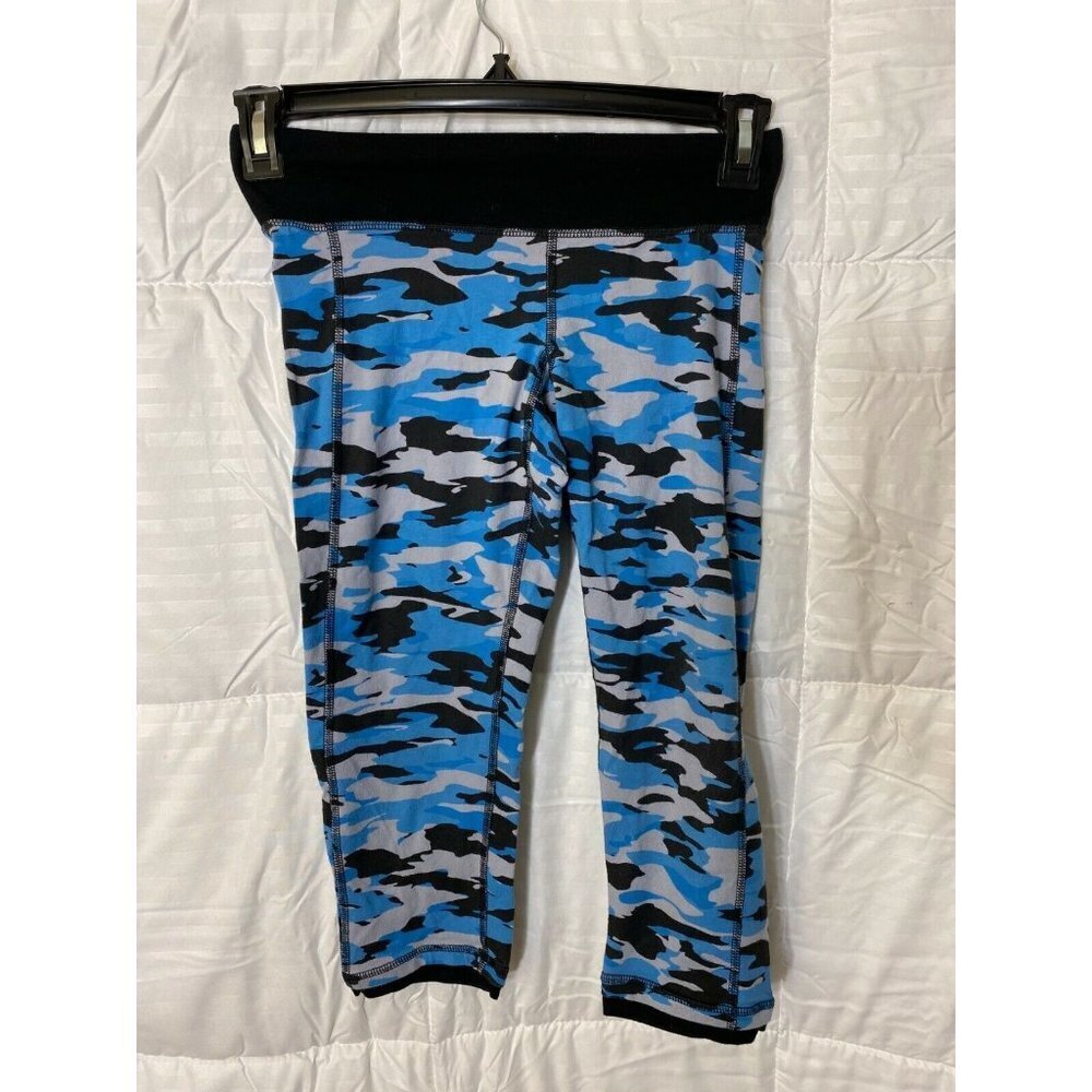 Camo workout pants Cropped Blue Champion Women’s Small Gym